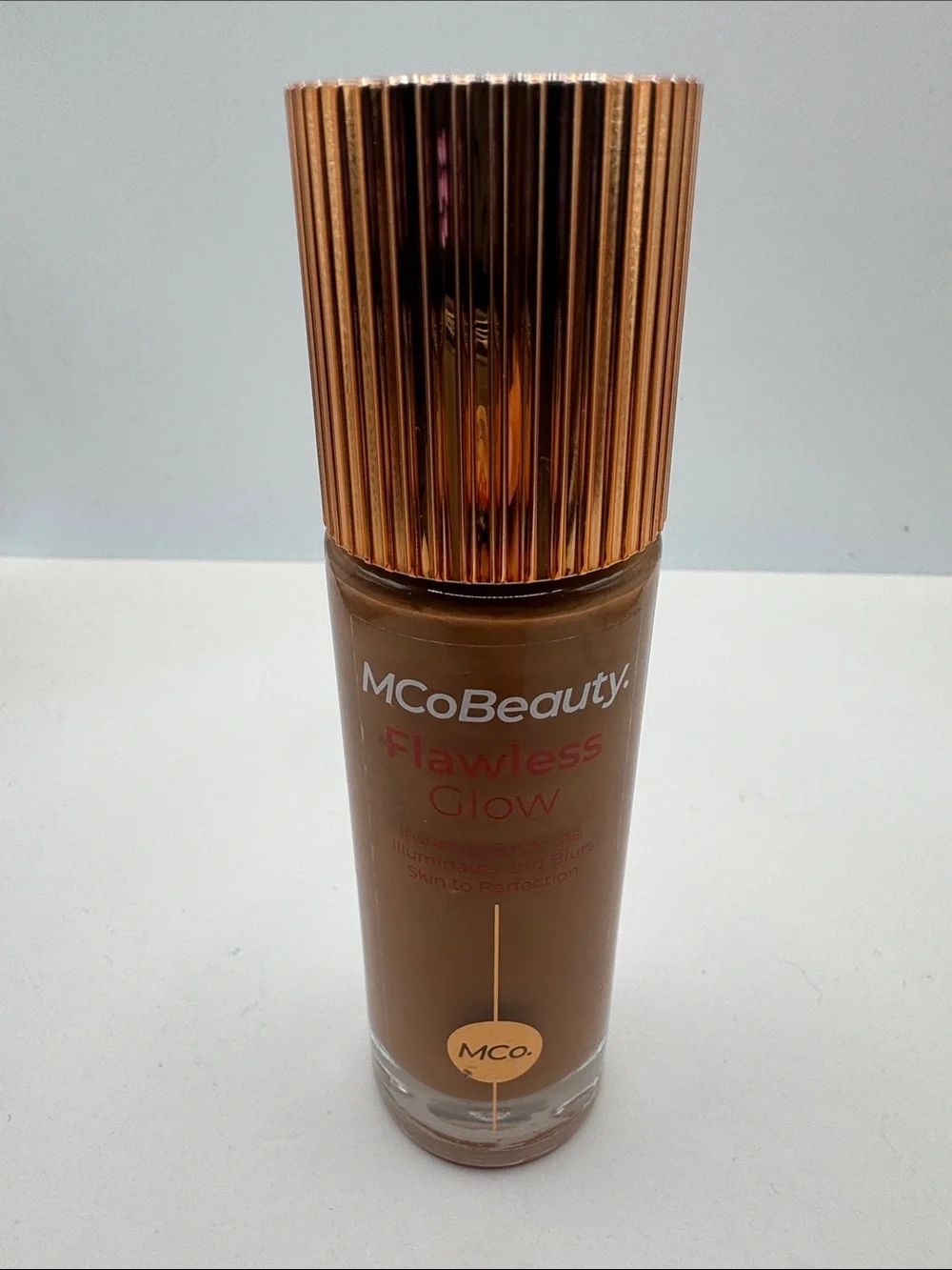 MCoBeauty Flawless Glow Liquid Foundation — Deep Brown